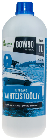 Greentek Outboard perämoottorin peräöljy 80W90, 1 litra 83059